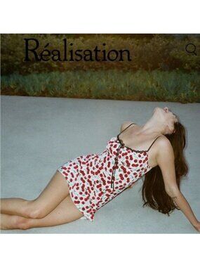 Realisation Par x Devon Lee Carlson The Frank Cherry Dress. SMALL Limited Editio